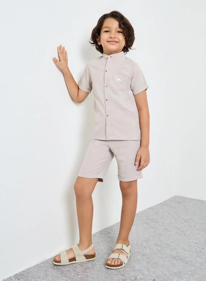ستايلي Boys Polo T-Shirt and Shorts Set