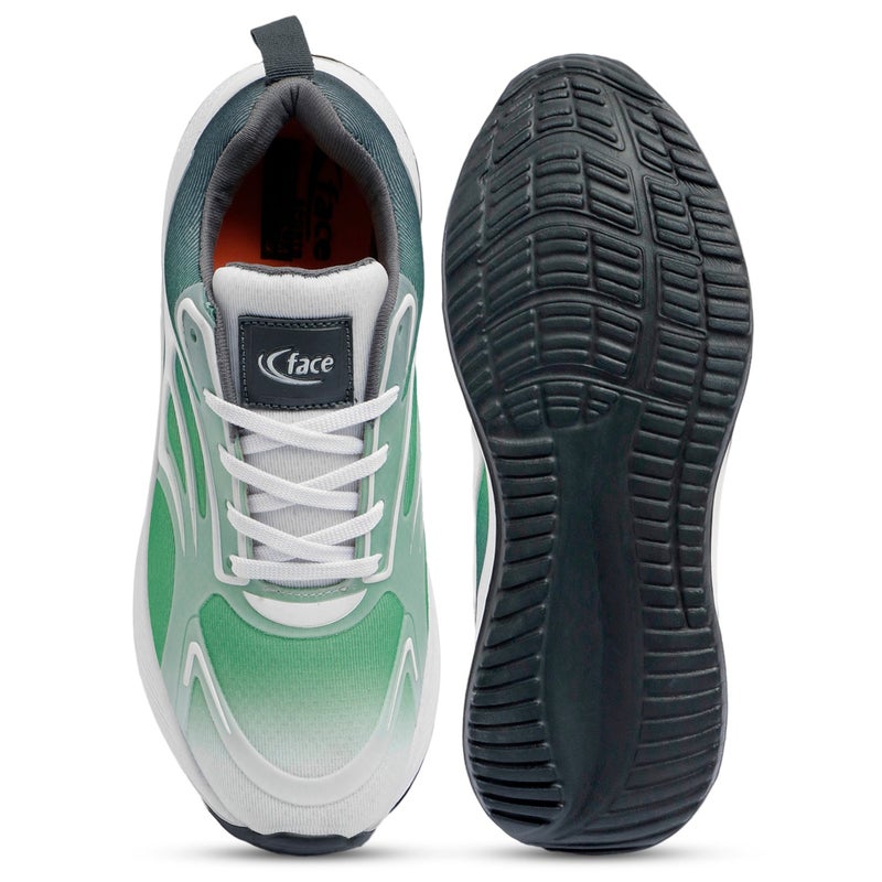 Face أحذية رافتار 07 للرجال باللون الأخضر - Image 3