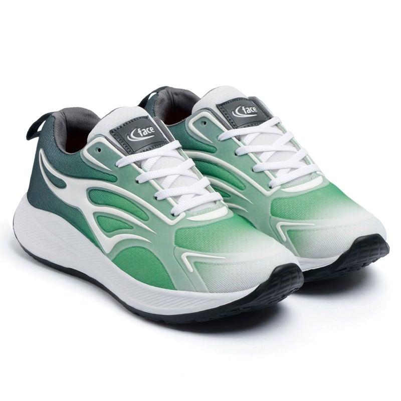 Face أحذية رافتار 07 للرجال باللون الأخضر - Image 4