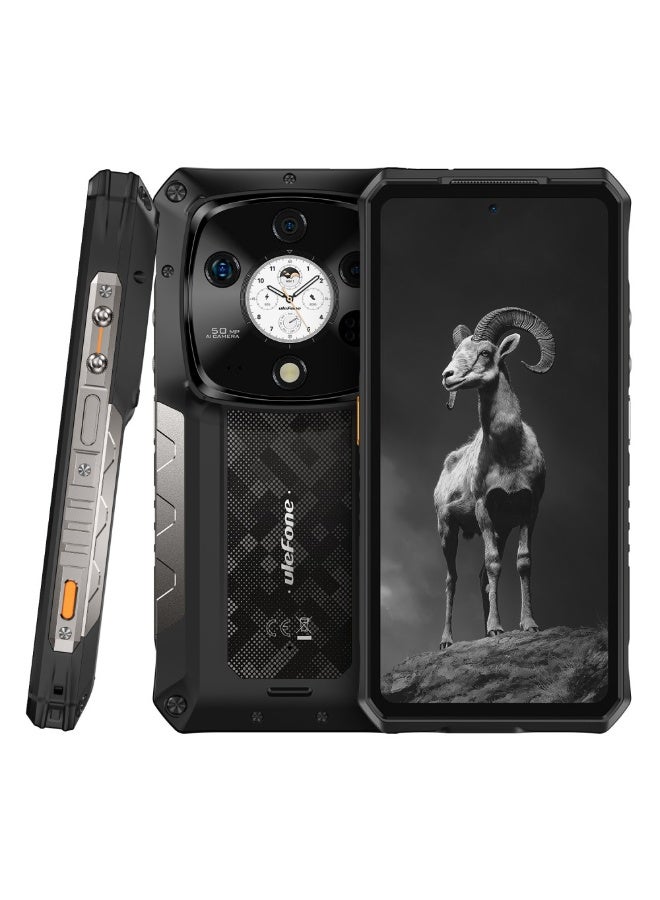 أوليفون ARMOR 28 PRO 5G 16GB RAM 512GB ROM 10600mAh MEGA BATTARY 6.67‑inch 120Hz AMOLED ANDROID 15-EPIC BLACK - Image 1