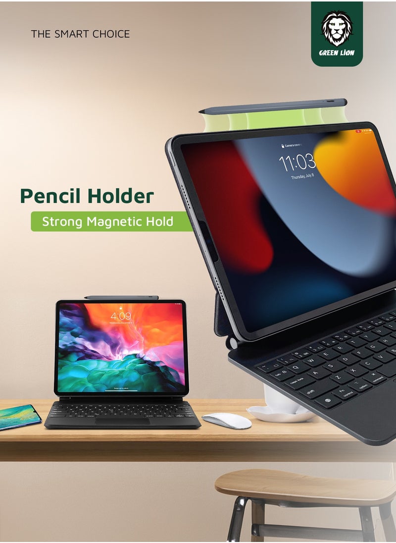 GREEN LION - Magic Keyboard (Arabic/English) 500mAh Superior Keyboard Quality High Sensitivity Touchpad Foldable And Portable Backlight With Brightness Adjustable For iPad 10.9” 10th Generation 2022 - Black - Image 1