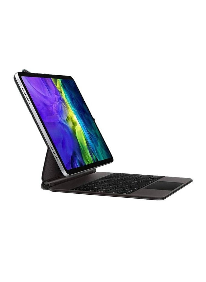 GREEN LION - Magic Keyboard (Arabic/English) 500mAh Superior Keyboard Quality High Sensitivity Touchpad Foldable And Portable Backlight With Brightness Adjustable For iPad 10.9” 10th Generation 2022 - Black - Image 1
