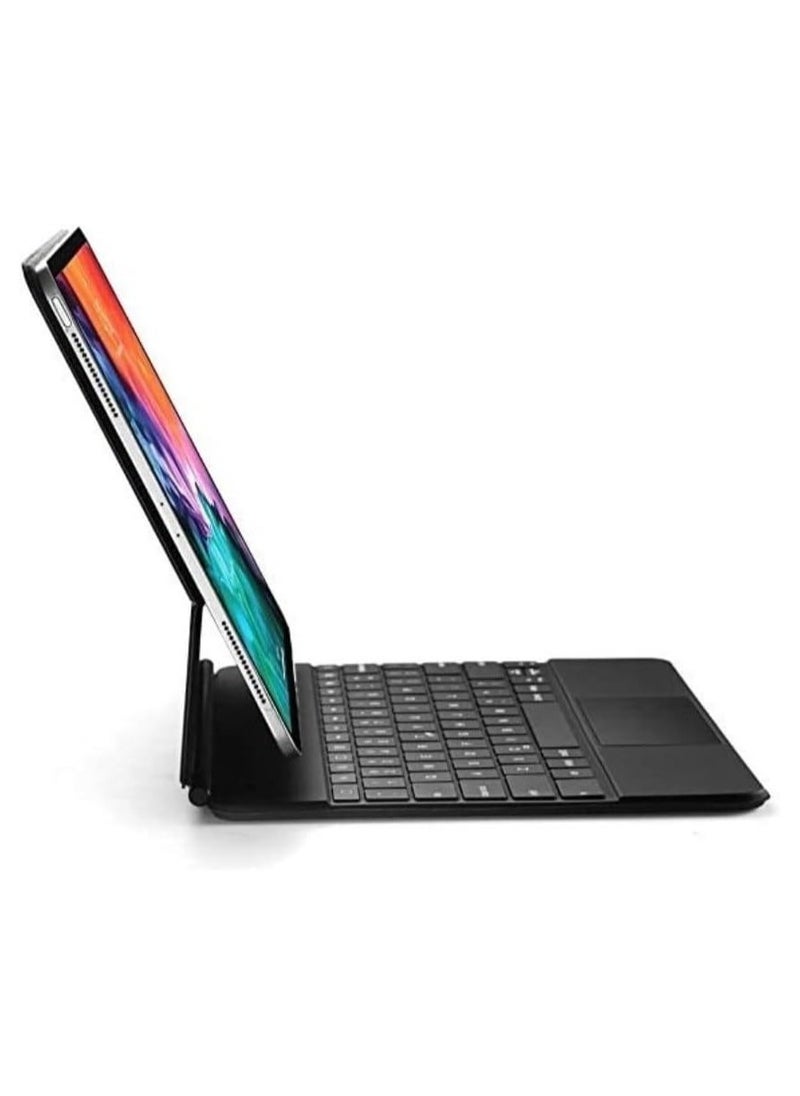 GREEN LION - Magic Keyboard (Arabic/English) 500mAh Superior Keyboard Quality High Sensitivity Touchpad Foldable And Portable Backlight With Brightness Adjustable For iPad 10.9” 10th Generation 2022 - Black - Image 1