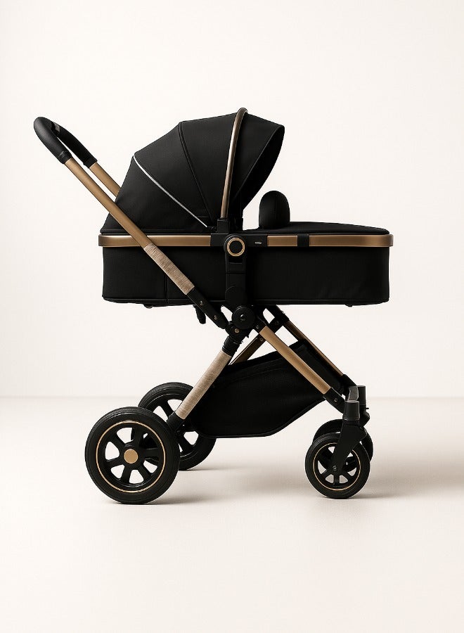 Belecoo High-Quality Single Stroller - Easy One-Hand Fold, Large Storage & Baby-Monitoring Window - Image 1
