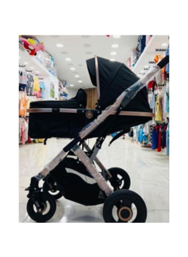 Belecoo High-Quality Single Stroller - Easy One-Hand Fold, Large Storage & Baby-Monitoring Window - Image 3