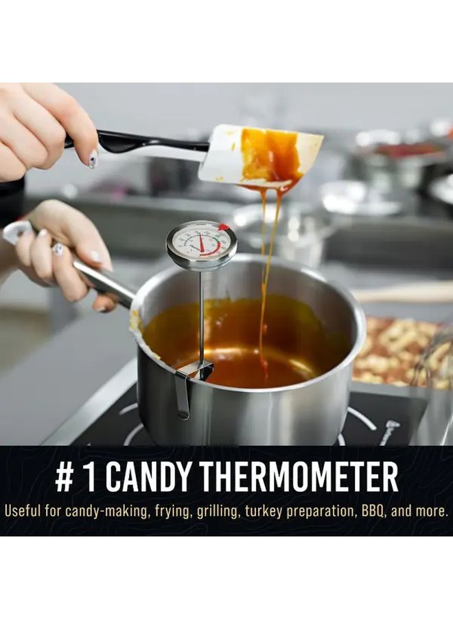 Dual Scale Coffee Thermometer with 7 87 Inch Pointer Probe for Milk Foam - Image 2