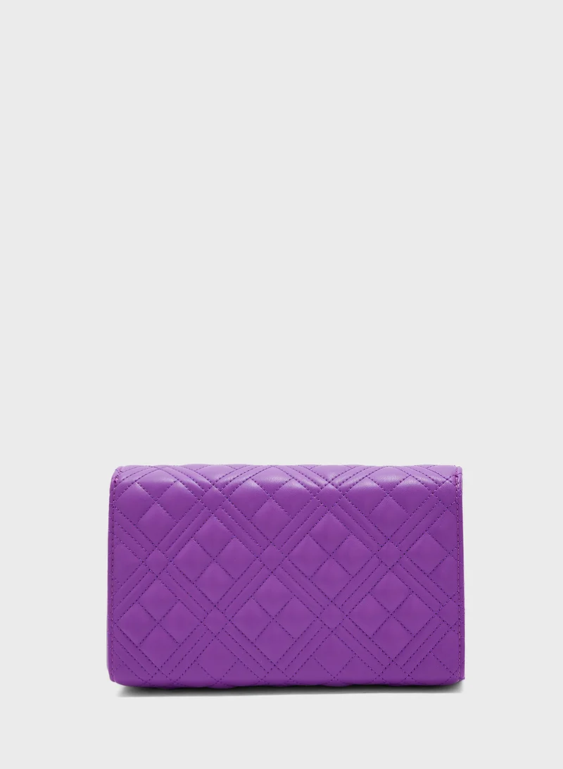 Love Moschino VIOLET QUILTED PU VIOLET QUILTED PU