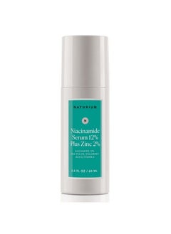NATURIUM Niacinamide Face Serum 12% Plus Zinc 2% Skin Complexion Treatment & Pore Minimizer With Hyaluronic Acid & Vitamin E 2 Oz  - Image 2