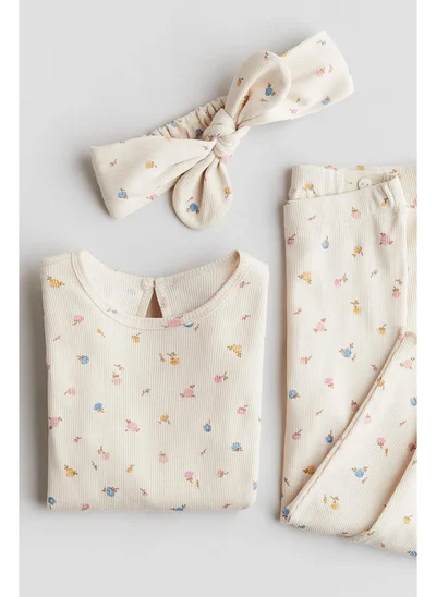 H&M 3-piece cotton jersey set