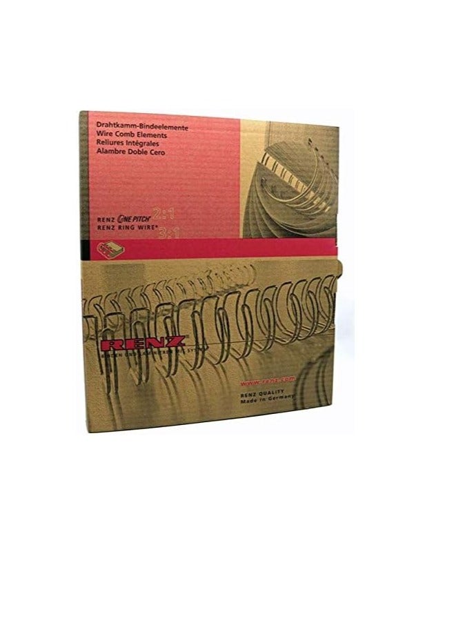 RENZ 100-Pieces Binding Wire A4 2:1 8mm 5/16" Black - Image 1