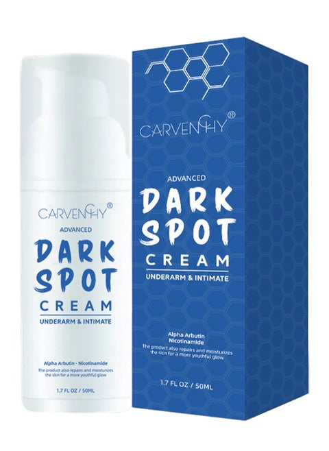 Dark Spot Cream - Natural Underarm and Intimate Cream - Dark Spot Corrector - for Face and Sensitive Skin- for Hyperpigmentation and Even Skin Tone - Alpha Arbutin, Niacinamide(1.7OZ/50ML)