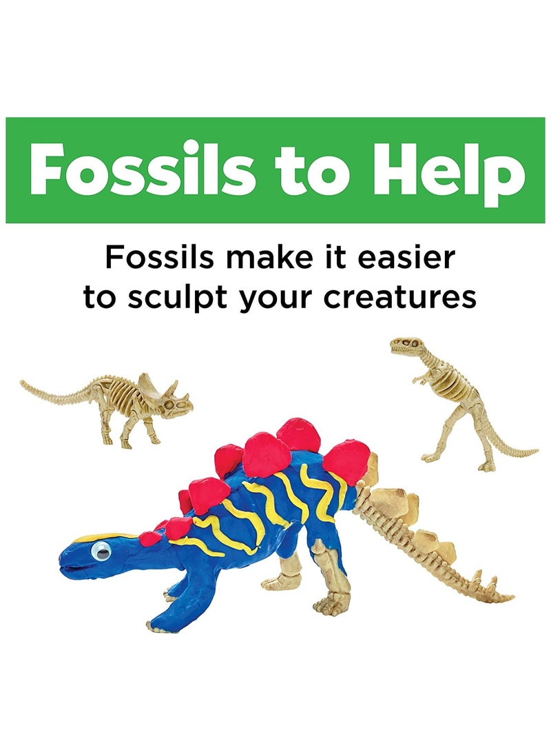 Creativity for Kids Create with Clay Dinosaurs - Build 3 Dinosaur Figures with Modeling Clay - Image 4