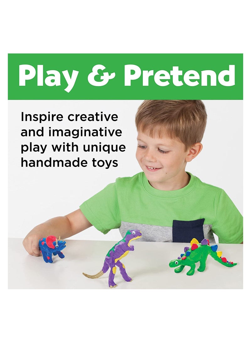 Creativity for Kids Create with Clay Dinosaurs - Build 3 Dinosaur Figures with Modeling Clay - Image 3