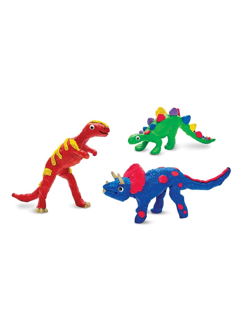 Creativity for Kids Create with Clay Dinosaurs - Build 3 Dinosaur Figures with Modeling Clay - Image 2
