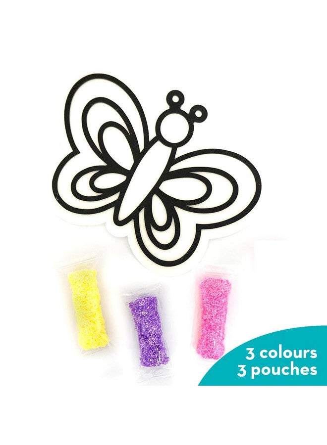 إيماجيميك ملصقات طين إيماجيميك: فراشة | اصنع ملصقًا فريدًا بنفسك باستخدام طين يجف في الهواء | سهل الاستخدام، سهل الحمل | هدايا إرجاع | هدية عيد ميلاد للأطفال من سن ٣، ٤، ٥، ٦، ٧، ٨ سنوات - Image 2