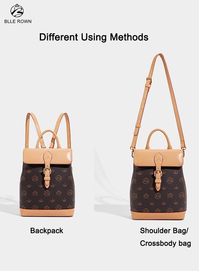 بليه روان شنطة نسائية شنطة يد وكتف وشنطة ظهر عملية متعددة الاستعمال مع حزام قابل للتعديل حقيبة مثالية للجامعة والعمل والسفر - Image 3