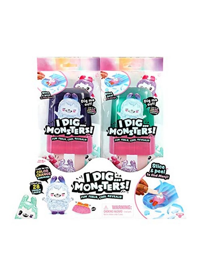 Pikmi Pops - I Dig... Monsters Popsicle Pack 1Pc Collectable Asmr Toy | Fun & Cute Stress Relief Toy Styles May Vary - Image 1