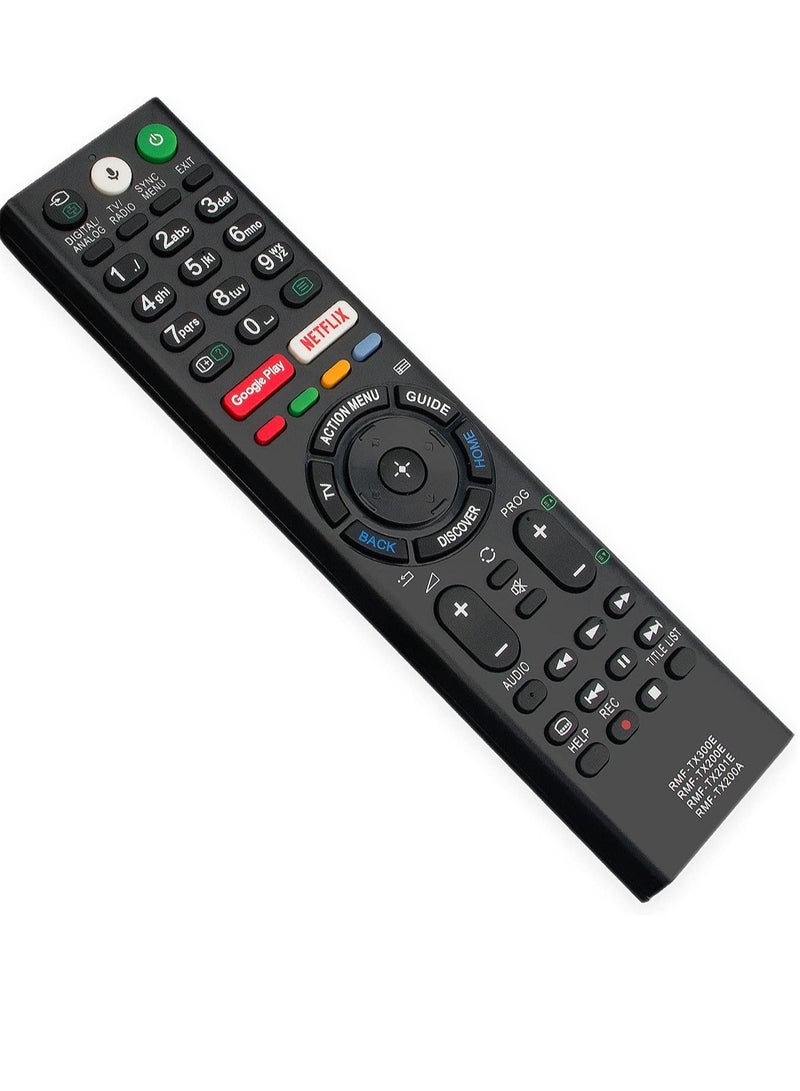 PopZa RMF-TX300E RMF-TX200E RMF-TX201E RMF-TX200A Voice Remote Control Compatible with Sony TV KD-49XE8005 KD-49XE8077 KD-49XE8096 KD-49XE8396 KD-55XE8096 KD-75XE8596 KD-55XE9005 KD-43XE8005 with battery - Image 3