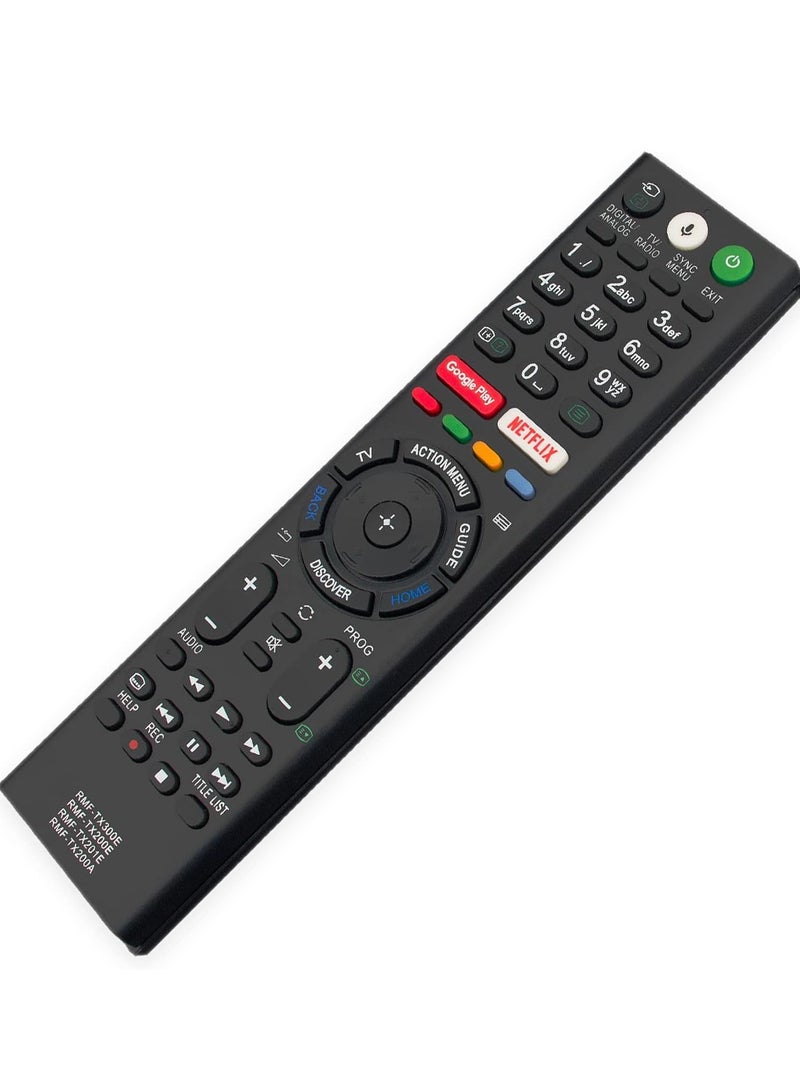 PopZa RMF-TX300E RMF-TX200E RMF-TX201E RMF-TX200A Voice Remote Control Compatible with Sony TV KD-49XE8005 KD-49XE8077 KD-49XE8096 KD-49XE8396 KD-55XE8096 KD-75XE8596 KD-55XE9005 KD-43XE8005 with battery - Image 4