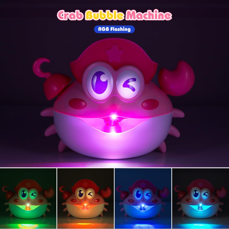 Puidapo Bath Toys,Light Up Baby Bath Toys Bath Bubble Machine with Colourful RGB Light Great Birthday for Toddler Boys and Girls Tub Toy for Kids Ages 1-3 4-8 - Image 3