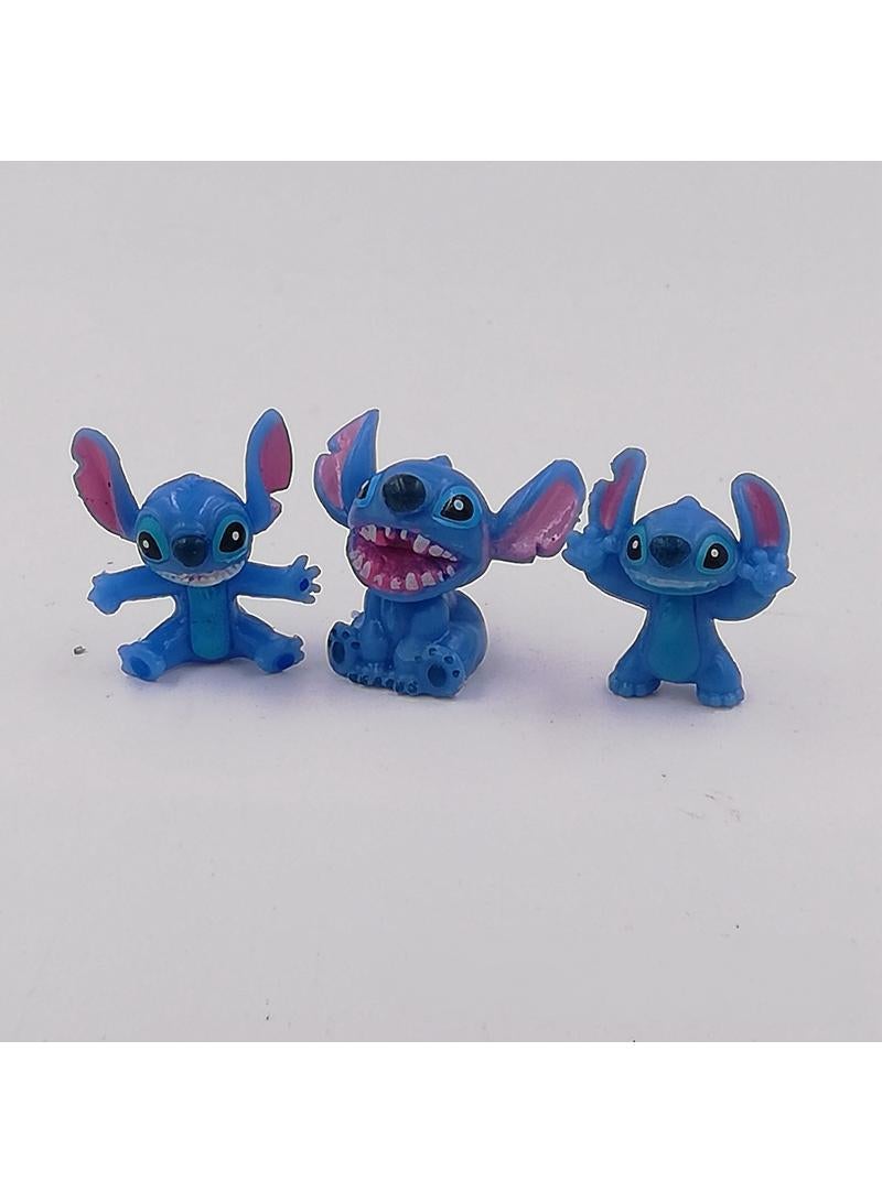 Y&D 12-Piece Stitch Theme Figure Set, Mini Cute Party Cake Set Desktop Decorations Gifts Cupcake Figures Party Supplies Cake Toppers Figures Gift Kids Toys  - Image 3