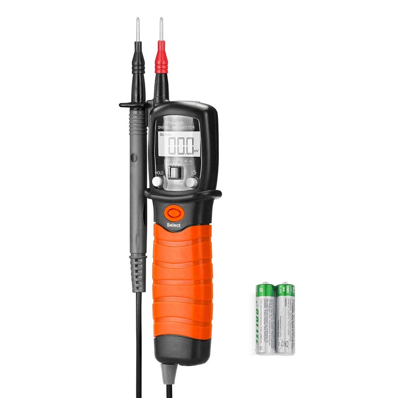 BTMETER Digital Pen Multimeter AC DC 600V Voltmeter, 60M Ohm Resistance Meter, with Backlit Screen, Continuity Test Auto Power Off Electric DMM Tester BT-38B