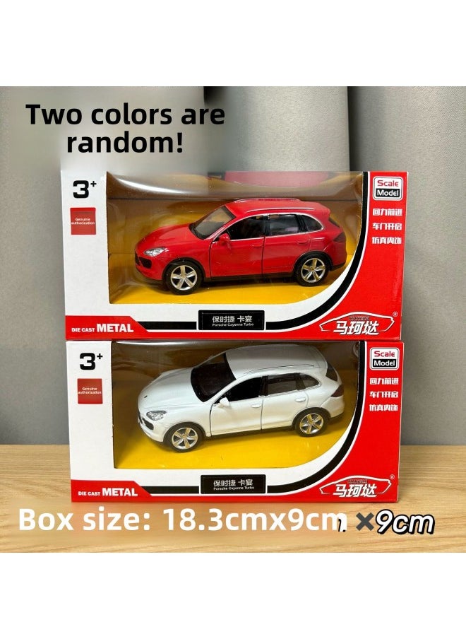 Generic - 1:36 Genuine Mercedes-Benz BMW Simulation Alloy Car Model Can Open The Door Back Force Alloy Sports Car Model Children's Toys-Color:554014Porsche Cayenne - Image 1