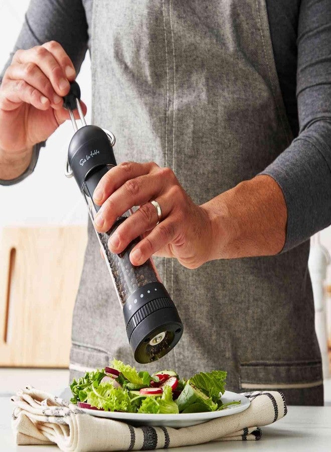 Sur La Table Spice XL Ratchet Mill Grinder with 5 Adjustable Coarse settings, 3/4 cup Capacity, Black - Image 2