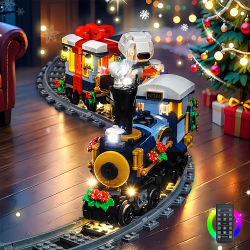 LocoLee Light kit Compatible with Lego 10361 Holiday Express Train No Model Only Light LED Lighting Accessories Compatible with Lego 10361 RC Version - Image 1