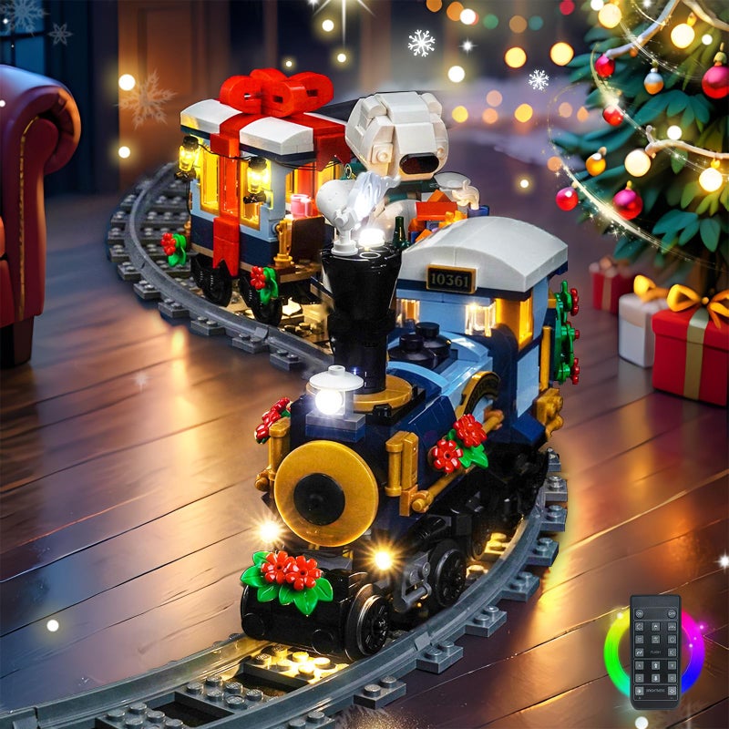 LocoLee Light kit Compatible with Lego 10361 Holiday Express Train No Model Only Light LED Lighting Accessories Compatible with Lego 10361 RC Version - Image 3