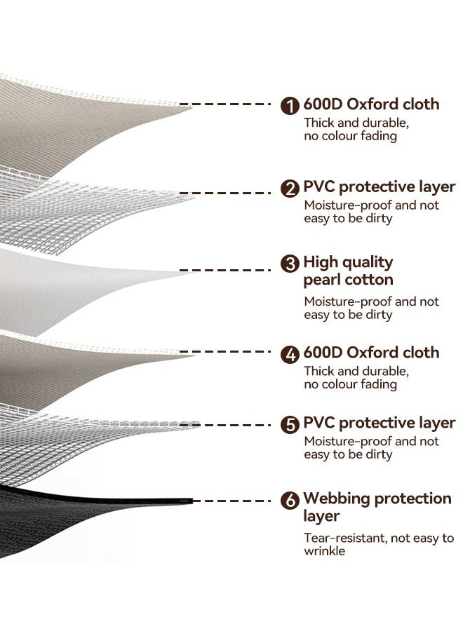 بشكل مختصر كراسي تخييم قابلة للطي شديدة التحمل مع جيوب جانبية، خفيفة الوزن وقابلة للحمل، تدعم ما يصل إلى 200 كجم لصيد الأسماك والتخييم والنزهات وحفلات الشواء والشاطئ والأنشطة الخارجية - Image 3