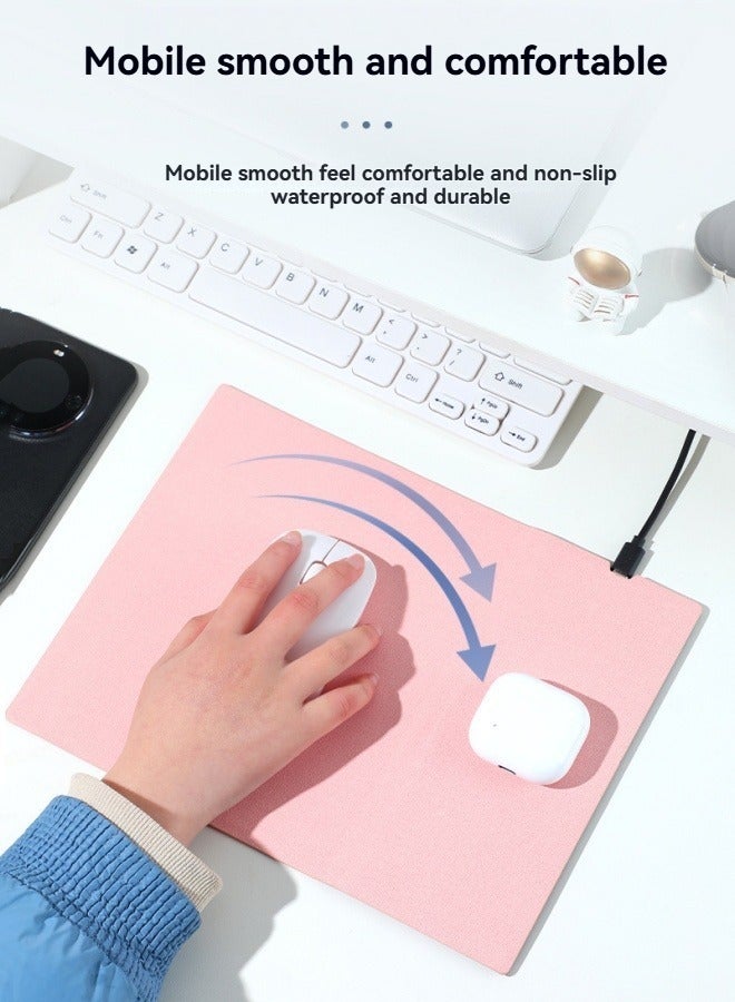 Wireless charging three-in-one bracket computer desk pad multi-function folding mouse pad