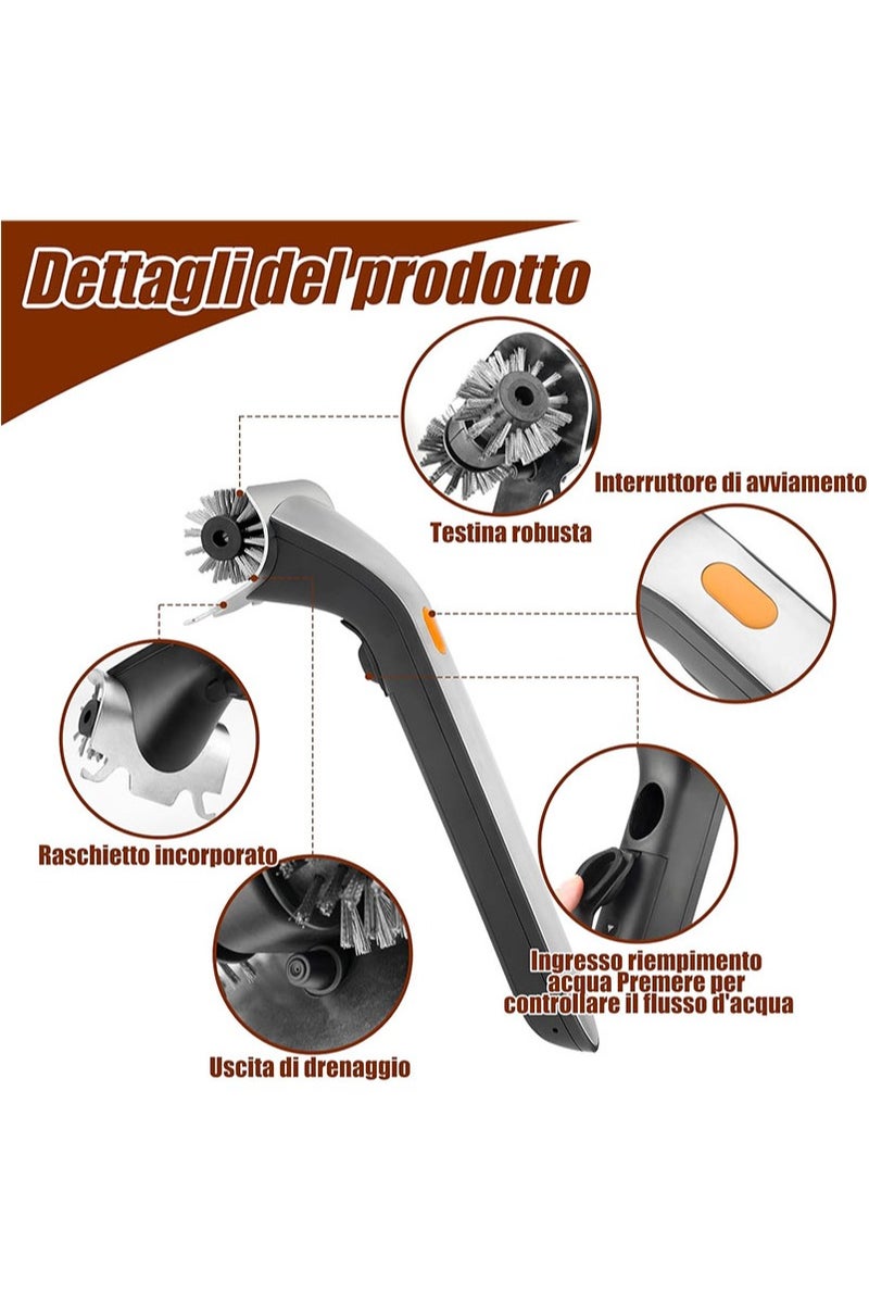 Betterday Electric Grill Brush With Water Reservoir，Rechargeable Automatic Grill Brush For Grill Cleaning，Steam Grill Brush For Outdoor Grilling，Unique Grilling Gift For Men，Dad，Grill Master - Image 2