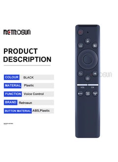 OMETTER NEW BN59-01312F Voice Remote Control for Samsung Smart LCD LED TV BN5901312F RMCSPR1BP1 BN59-01312D BN59-01312D QA55Q60RAW 