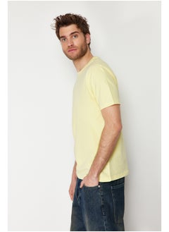 Light Yellow Slim/Tailored 100% Cotton Basic T-Shirt TMNSS19BO0001 - pzsku/Z7140B2BDA79FD27B7668Z/45/_/1730941496/4451baa1-bac2-46b3-ab14-e4ea8dc2cd14