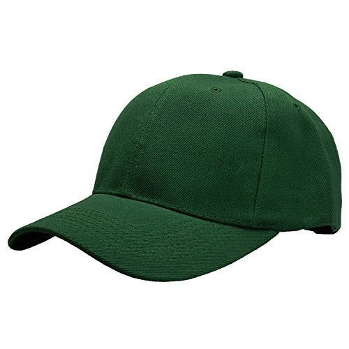 Falari Baseball Cap Adjustable Size for Running Workouts and Outdoor Activities All Seasons (1pc Hunter Green) - Image 1
