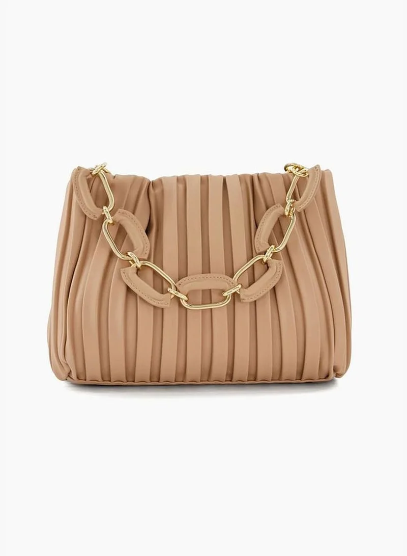Dune LONDON Dominie Pleated Slouchy Chain Handle Bag