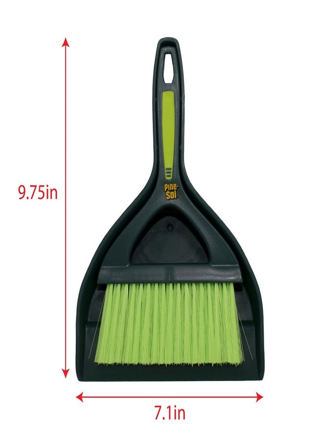 Pine Sol Pine-Sol Mini Dustpan and Brush Set | Nesting Snap-On Design | Portable, Compact Dust Pan and Hand Broom for Cleaning, Green - Image 3