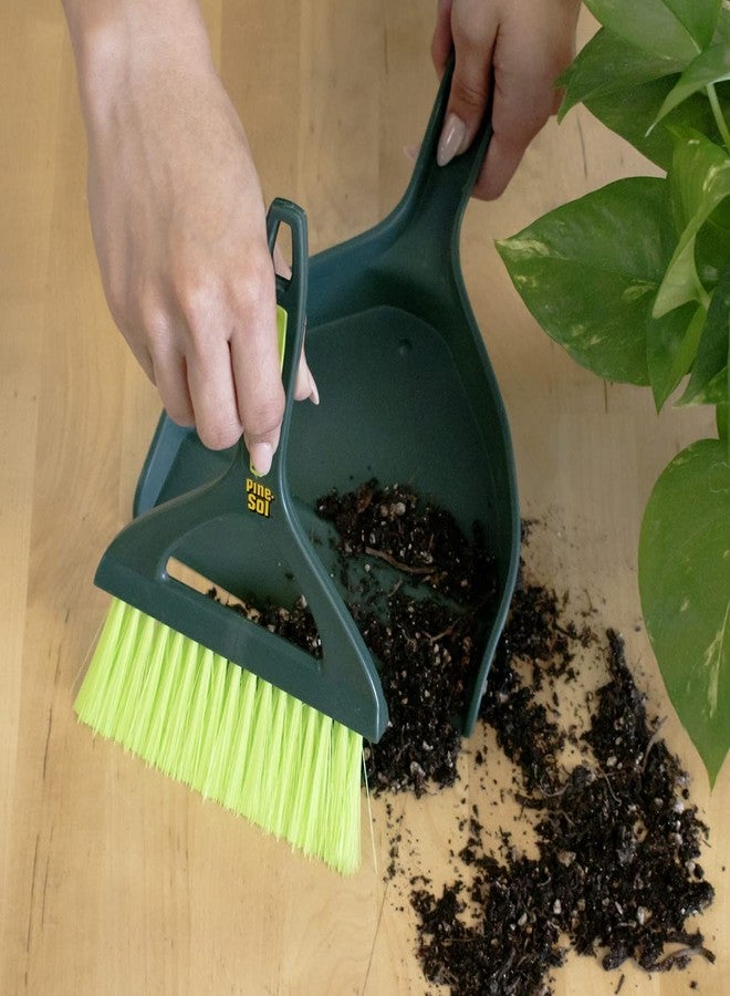 Pine Sol Pine-Sol Mini Dustpan and Brush Set | Nesting Snap-On Design | Portable, Compact Dust Pan and Hand Broom for Cleaning, Green - Image 2