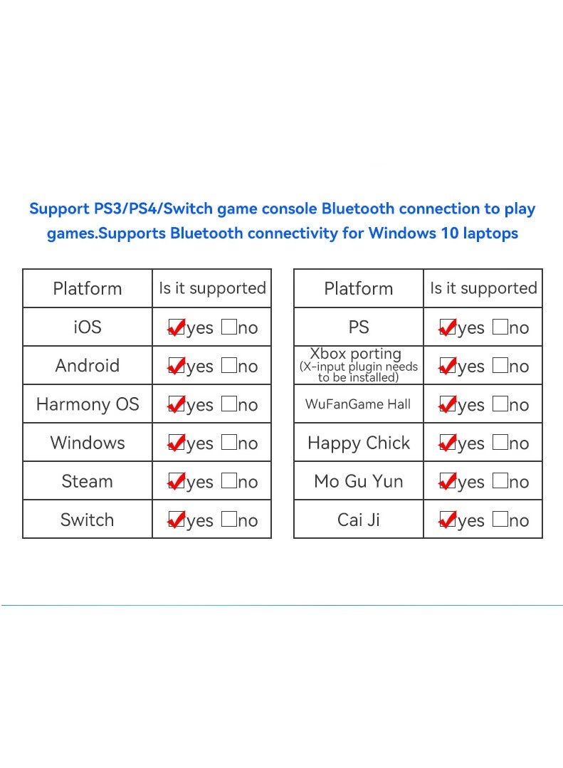 D10 Extendable Gaming Controller Delta for PS4, Android, iOS, Tablets, Switch, Xbox Streaming Controller (Pink) - Image 5