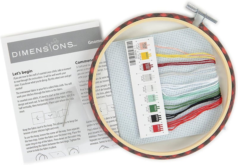Dimensions Truck Gnomes Counted Cross Stitch Kit, 6" D, Blue,Red 6 - Image 3