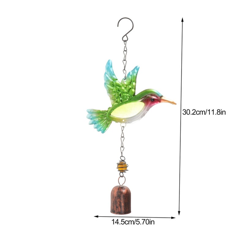 Metal Hummingbird Wind Chime for Garden Balcony Outdoor Home Decoration - Image 4