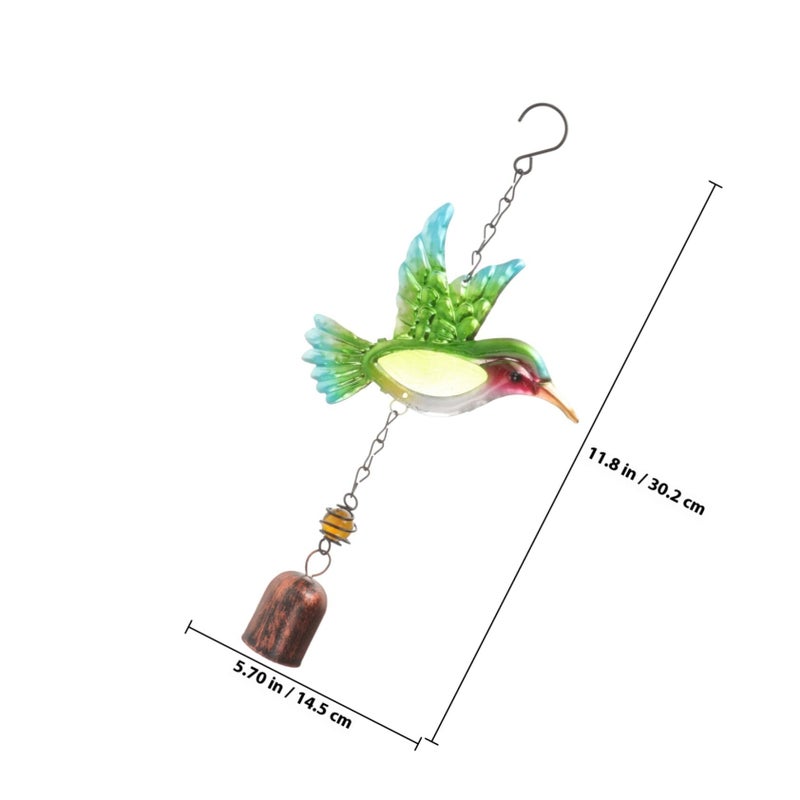 Metal Hummingbird Wind Chime for Garden Balcony Outdoor Home Decoration - Image 3