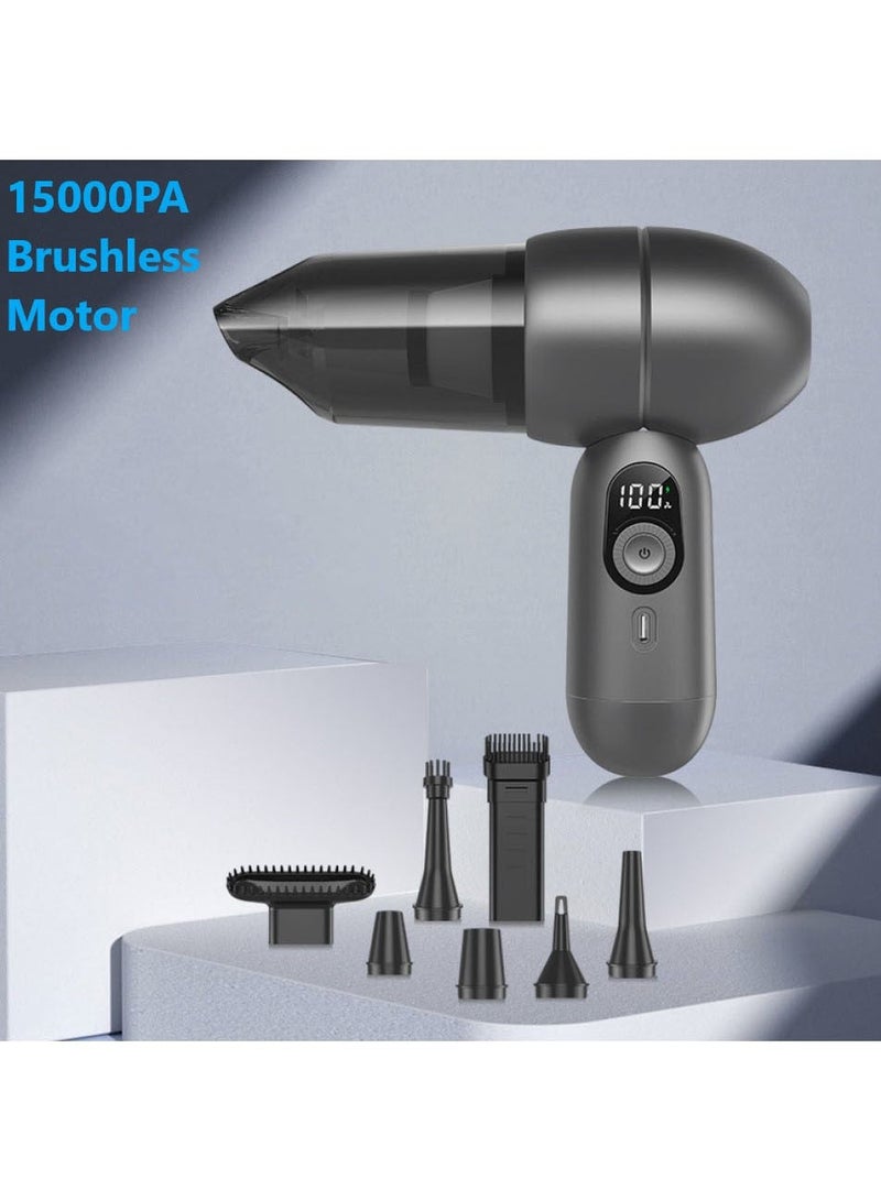 Changli Handheld Car Dust collector/Air Blower& Pump, Air Blow Powerful brushless motor 15000PA Handheld Dust collector , Portable Multi-Nozzles for Car, Keyboard, Home, Office, Kitchen - Image 1