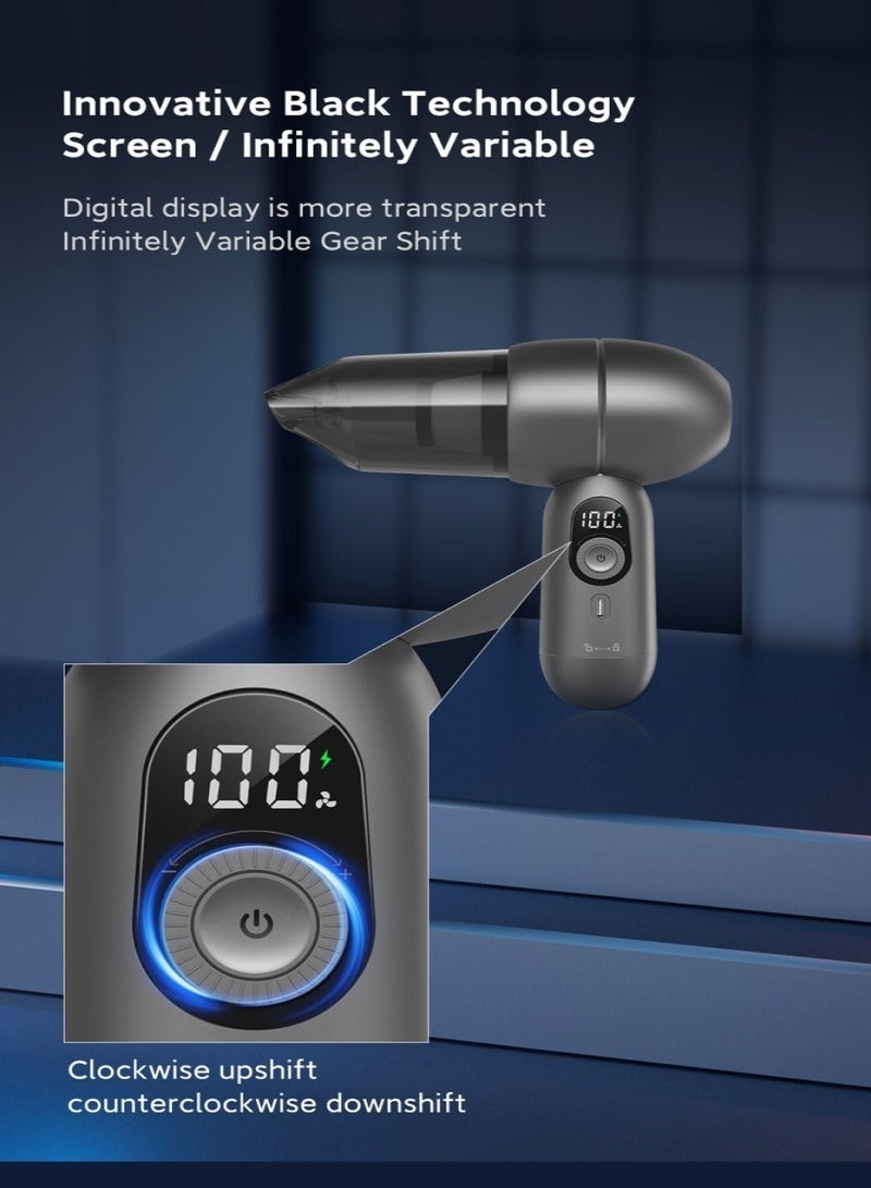 Changli Handheld Car Dust collector/Air Blower& Pump, Air Blow Powerful brushless motor 15000PA Handheld Dust collector , Portable Multi-Nozzles for Car, Keyboard, Home, Office, Kitchen - Image 2