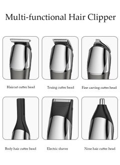 DUNISO Smart Hair Clippers Electric with Digital Display 6 Replacement Headers Turbo Motor Hair Cutting Kit Pro Mens Clippers, Cordless Rechargeable Hair Trimmer Set Professional Barbers Grooming Kit  - Image 4