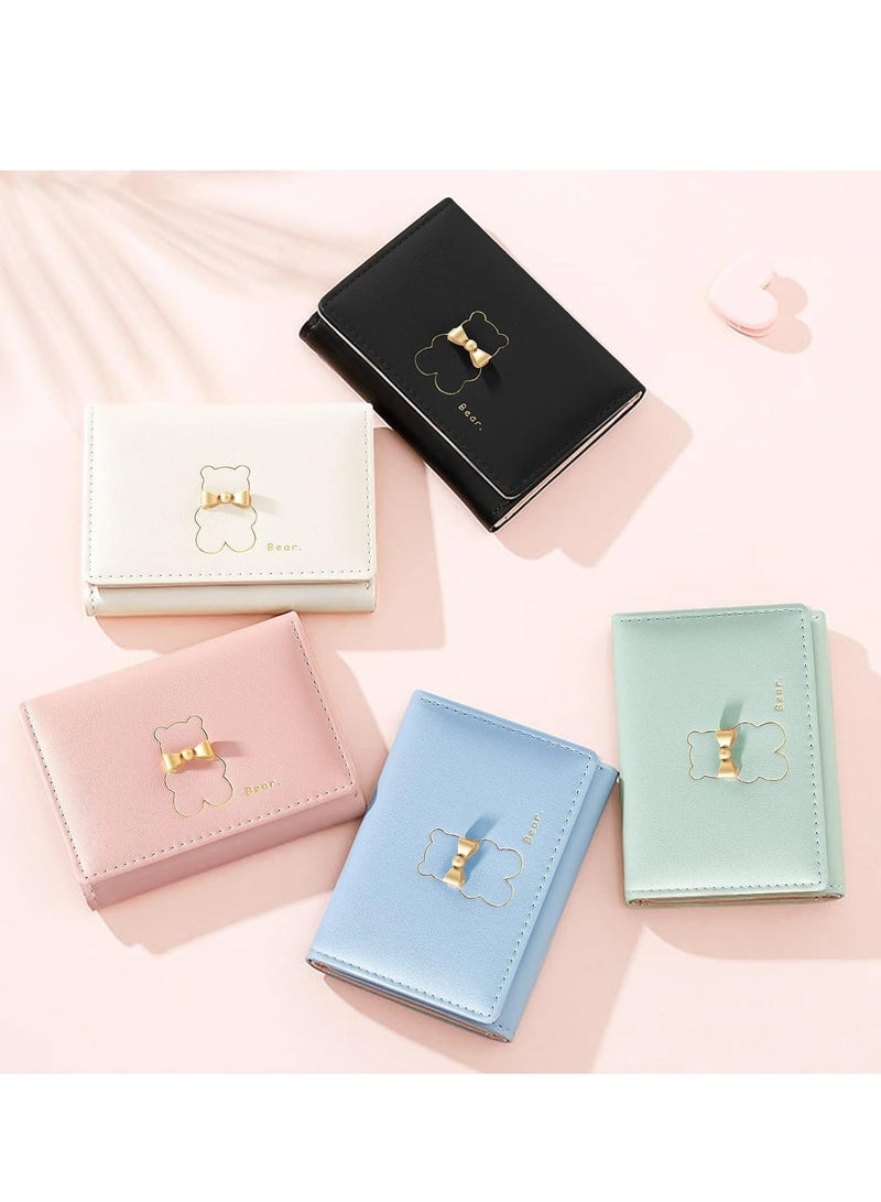 Cute Wallet for Women，Card Holder Small Leather Pocket Women Wallet for Girls, Ladies(Pink)