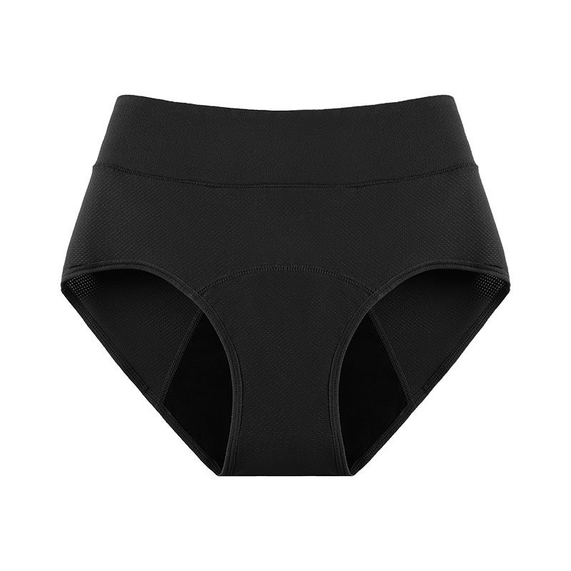 Women's 3-Layer Absorbent Period Panties Breathable Leak-Proof High Waist Cotton Briefs