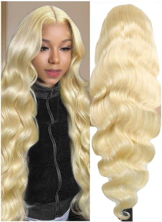 Femca 613 13x6 Lace Front Wig Human Hair 200 Density Blonde Wig Human Hair HD Lace Frontal Wig Pre Plucked 100% Real Human Hair Easily Stained 24 Inch - Image 1