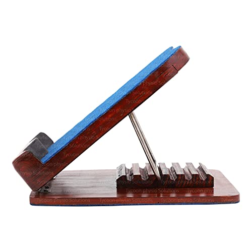 Tycoon Physio Solutions Calf Stretcher Wooden Slant Exercise Board Adjustable Incline Portable Calf Ankle Stretcher Incline Board for Stretching Tight Calves, Improve Calves Flexibility, Adjustable - Image 2